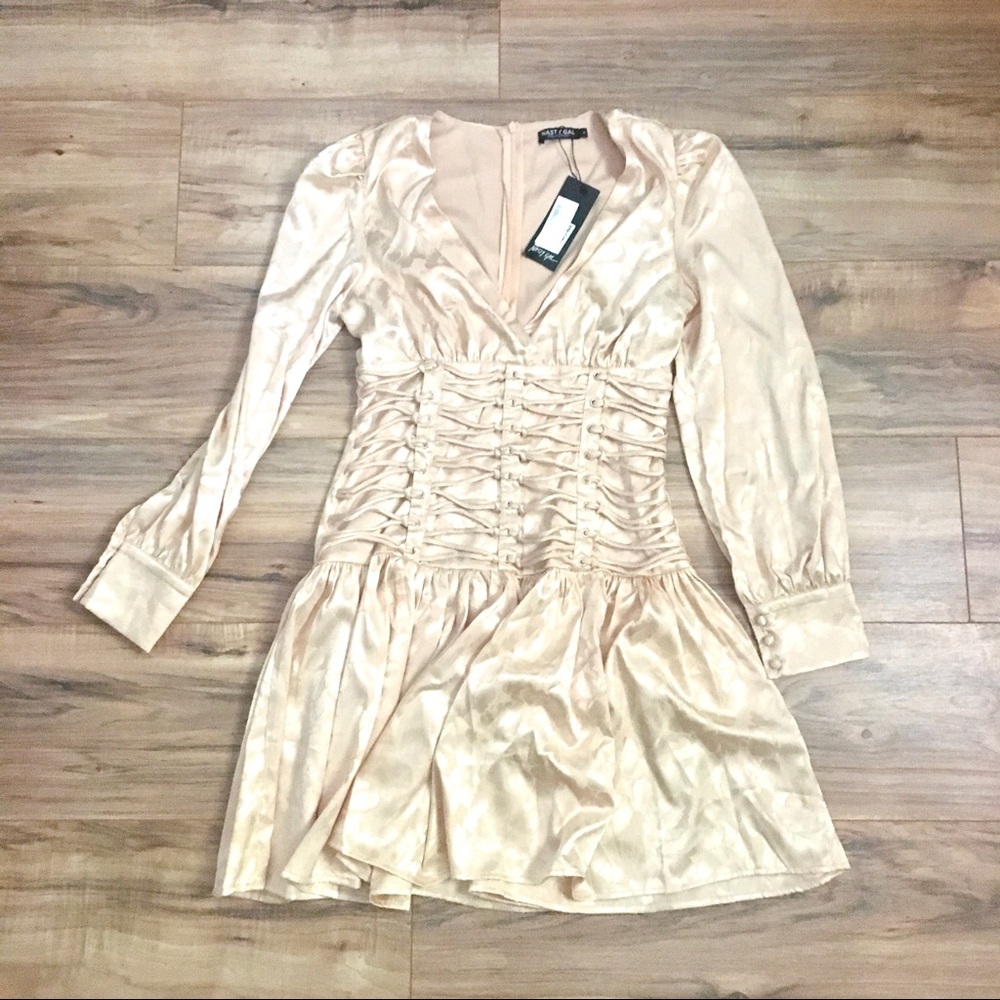 Nasty Gal Satin Mini Dress Size Small NWT